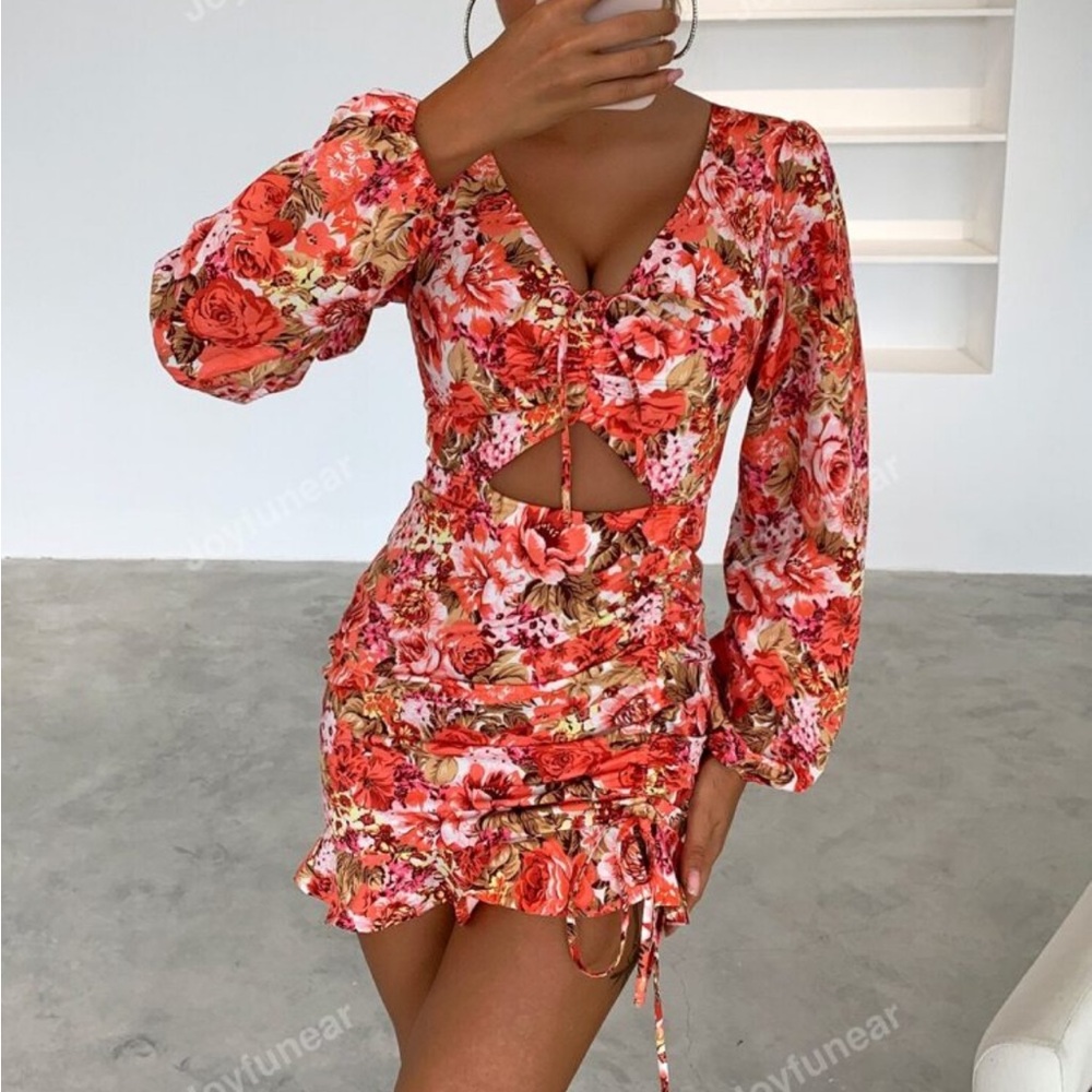Floral Long Sleeve Dress
